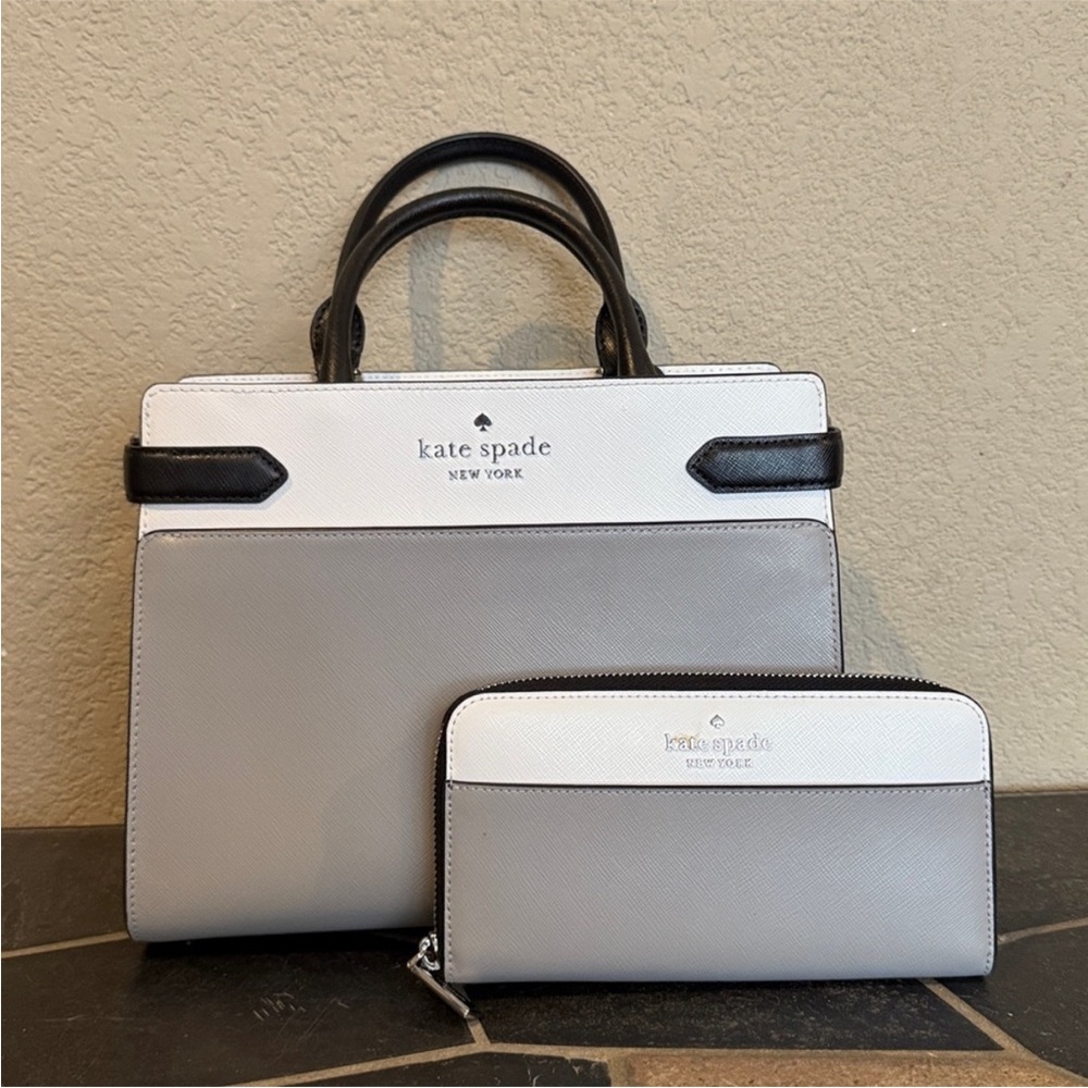 Kate Spade New York Staci medium satchel bag and matching Wallet